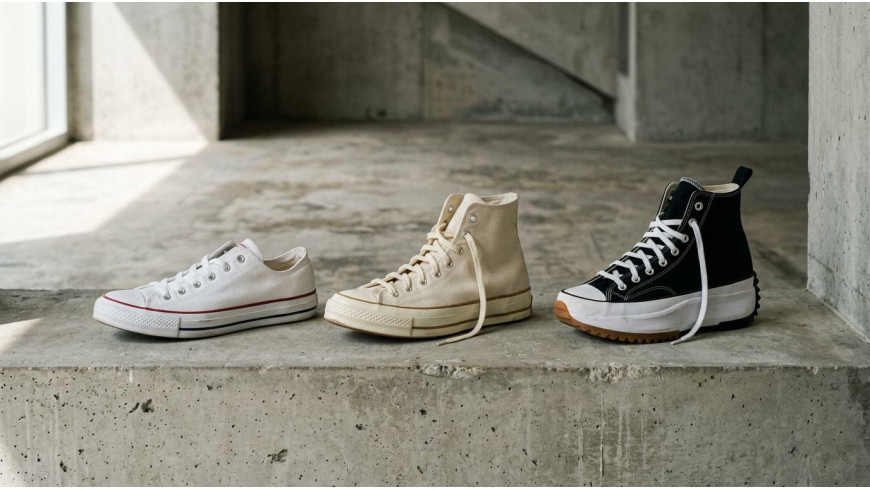 Эволюция легенды: Сравнение Converse Chuck Taylor All Star, Chuck 70 и Run Star Эволюция легенды: Сравнение Converse Chuck Taylor All Star, Chuck 70 и Run Star