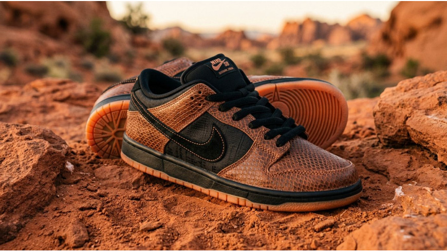 Dashawn Jordan x Nike SB Dunk Low Copperhead: мифология пустыни в деталях IB6208-200 Dashawn Jordan x Nike SB Dunk Low Copperhead: мифология пустыни в деталях IB6208-200