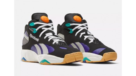 Сочетание ретро-деталей с современным стилем в новых REEBOK ATR PUMP VERTICAL “CORE BLACK/BOLD PURPLE”