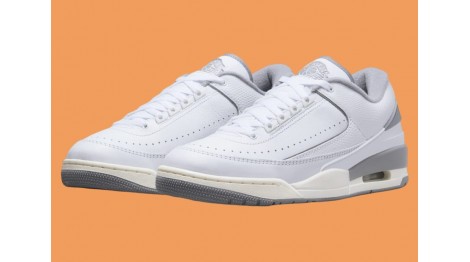 AIR JORDAN 2/3 “WHITE/CEMENT GREY” объединение культового стиля Air Jordan 2 и Air Jordan 3