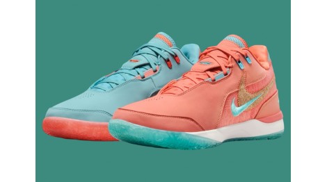 NIKE LEBRON NXXT GEN AMPD “MINERAL BLUE/LIGHT WILD MANGO” это сочетание прошлого и настоящего духа Майами. 