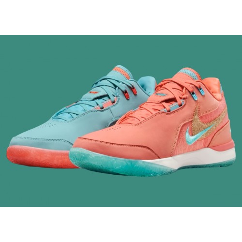 NIKE LEBRON NXXT GEN AMPD “MINERAL BLUE/LIGHT WILD MANGO” это сочетание прошлого и настоящего духа Майами. 