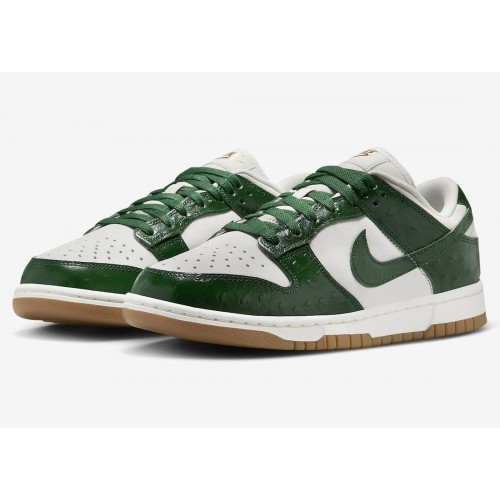 NIKE DUNK LOW “GREEN OSTRICH” новая коллекция специально для женщин.