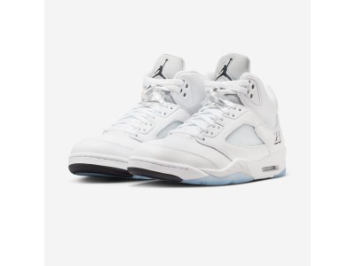 Air Jordan 5 White Metallic