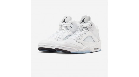 Air Jordan 5 White Metallic