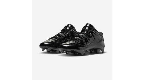Air Jordan 11 TD Low Patent Leather Football Cleat Black