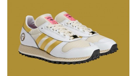 GOLDIE X ADIDAS SPZL SILVERBIRCH творческий подход Голди и классический дизайн кроссовок.