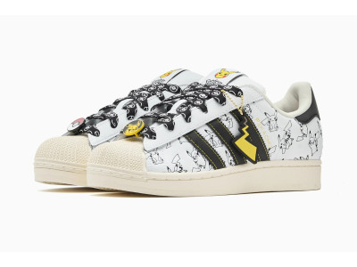 Pokémon x adidas Superstar “Pikachu White”