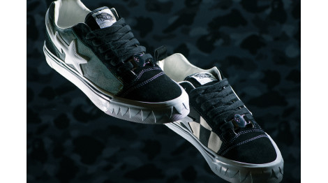 BAPE x Vans Premium Knu Skool “Camo Black”
