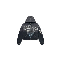 Vale Forever Religion Zip Up Top Black