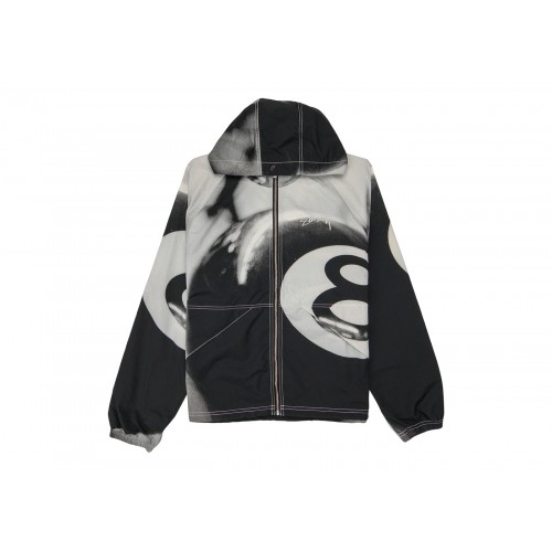 Оригинальный шмот Stussy 8 Ball Beach Shell Jacket Grayscale - 70см
