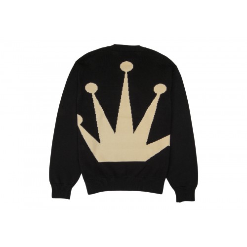 Оригинальный шмот Stussy Bent Crown Knit Sweater Black - 70см
