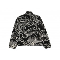 Stussy Dragon Sherpa Jacket Black