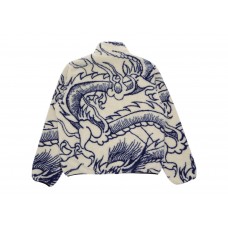 Stussy Dragon Sherpa Jacket Natural
