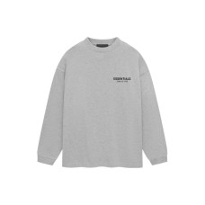 Fear of God Essentials Jersey Long Sleeve T-Shirt Light Heather Gray