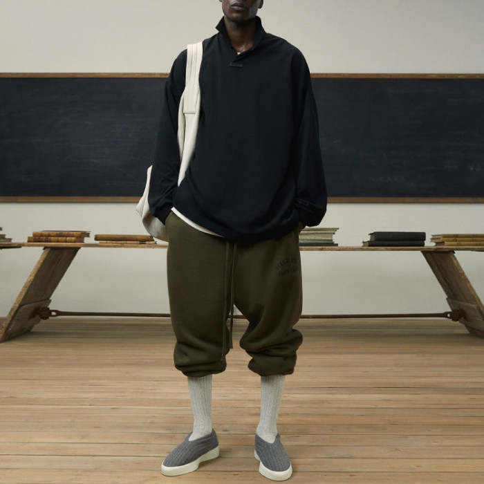 Спортивные штаны Fear of God Essentials Fleece Essential Sweatpant Olive Спортивные штаны Fear of God Essentials Fleece Essential Sweatpant Olive