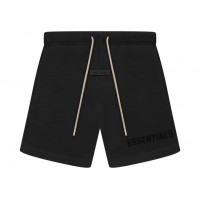 Fear of God Essentials Cream Drawstring Sweatshort Jet Black