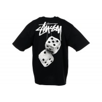 Stussy Fuzzy Dice Tee Black
