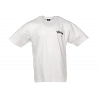 Stussy Fuzzy Dice Tee White