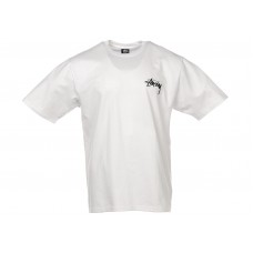 Stussy Fuzzy Dice Tee White