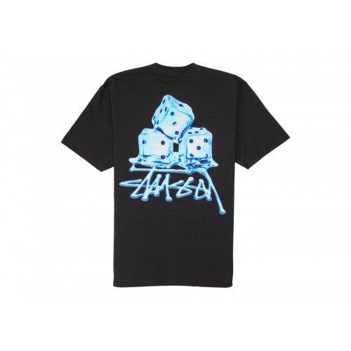 Оригинальный шмот Stussy Melted Tee Black - 70см