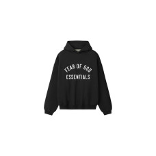 Fear of God Essentials Varsity 90s Hoodie Vintage Black