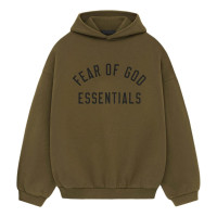 Fear of God Essentials Fleece Hoodie Olive