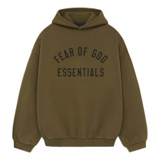 Fear of God Essentials Fleece Hoodie Olive