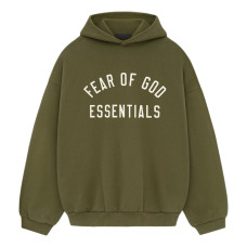 Fear of God Essentials Fleece Hoodie Military