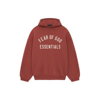 Fear of God Essentials Fleece Hoodie Crimson