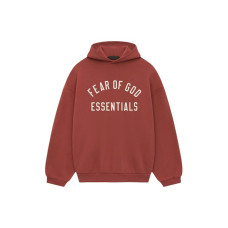 Fear of God Essentials Fleece Hoodie Crimson