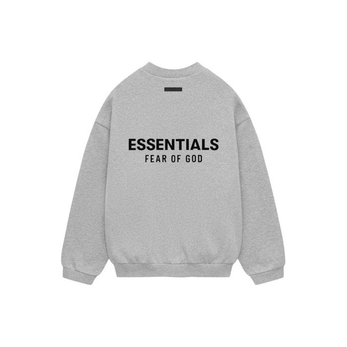 Свитшот Fear of God Essentials Fleece Crewneck Light Heather Gray Свитшот Fear of God Essentials Fleece Crewneck Light Heather Gray