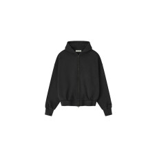 Fear of God Essentials Embroidered Classic Full Zip Hoodie Vintage Black