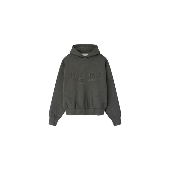 Худи Fear of God Essentials Embossed Essentials Classic Hoodie Charcoal Heather Худи Fear of God Essentials Embossed Essentials Classic Hoodie Charcoal Heather