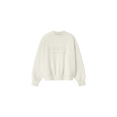 Fear of God Essentials Embossed Classic Crewneck Sweatshirt Oatmeal Heather