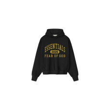 Fear of God Essentials Classic Fleece Hoodie Vintage Black