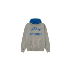 Fear of God Essentials Cubs Sport Hoodie Concrete Heather/Blue