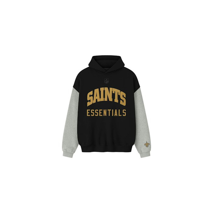 Худи Fear of God Essentials Saints Sport Hoodie Black/Concrete Heather Худи Fear of God Essentials Saints Sport Hoodie Black/Concrete Heather