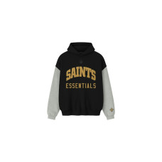 Fear of God Essentials Saints Sport Hoodie Black/Concrete Heather
