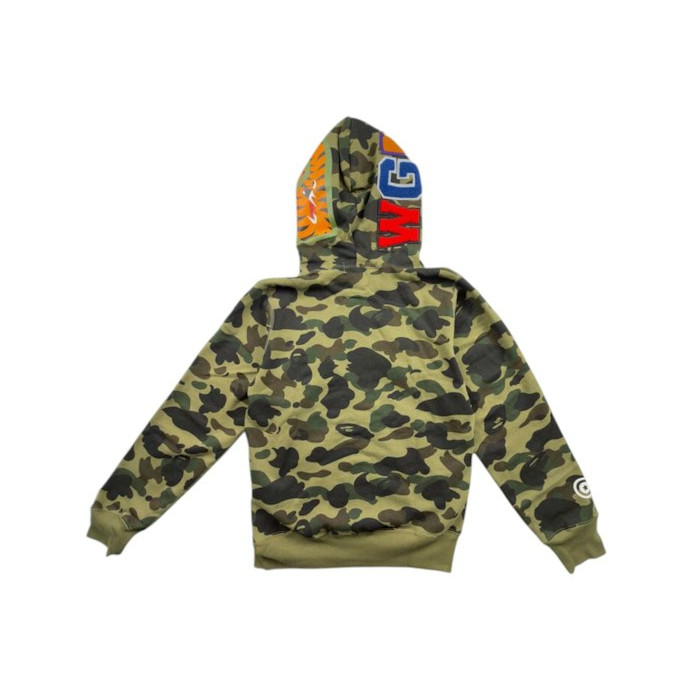 Худи BAPE 1st Camo Shark Full Zip Hoodie (FW23) Green Худи BAPE 1st Camo Shark Full Zip Hoodie (FW23) Green