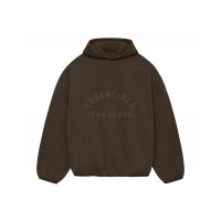 Fear of God Essentials Core Collection Nylon Fleece Hoodie Heather Wood/Wood