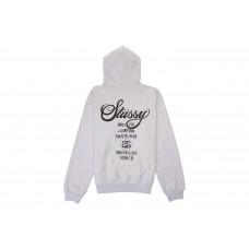 Stussy World Tour Hoodie Ash Heather (FW22)
