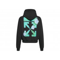 OFF-WHITE Tornado Arrow Logo Hoodie Black/Multi