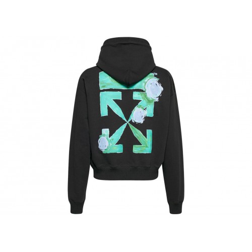 Оригинальный шмот OFF-WHITE Tornado Arrow Logo Hoodie Black/Multi