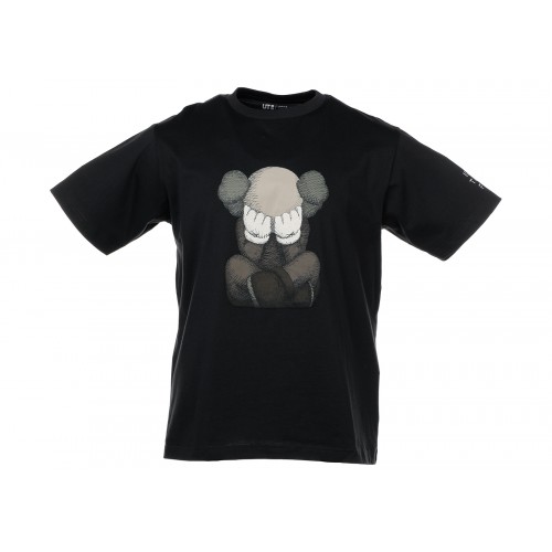 Оригинальный шмот KAWS x Uniqlo Tokyo First Tee (Asia Sizing) Dark Grey - 70см