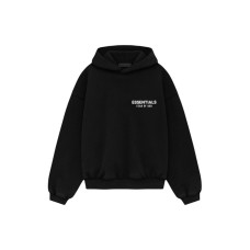 Fear of God Essentials Kids Fleece Hoodie (FW24) Black