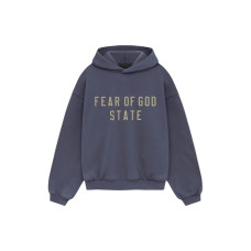 Fear of God Essentials Kids Heavy Fleece Hoodie Marine