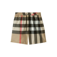 Burberry Check Drawcord Swim Shorts Archive Beige