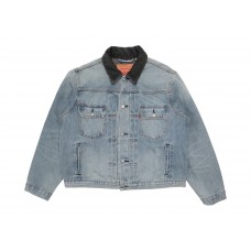 Stussy x Levis Embossed Praglad Trucker Jacket Stussy Rugged-Blue