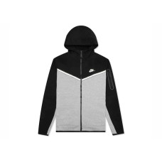 Nike Sportswear Tech Fleece Full-Zip Hoodie Black/Dark Grey Heather/White
